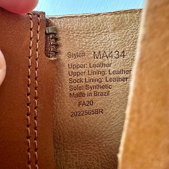 Leather Ankle Boots: Madewell Mira Side Seam Ankle Boot in English Saddle - Picture 5 of 5